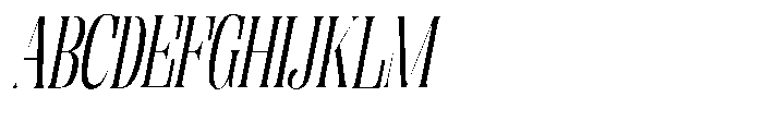Enigera Semi Condensed Italic Font UPPERCASE