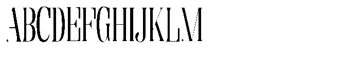 Enigera Semi Condensed Font UPPERCASE