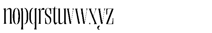 Enigera Semi Condensed Font LOWERCASE
