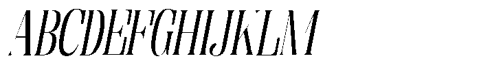 Enigera Semi Expanded Italic Font UPPERCASE