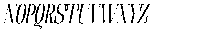 Enigera Semi Expanded Italic Font UPPERCASE