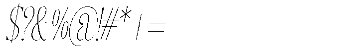 Enigera Thin Condensed Italic Font OTHER CHARS