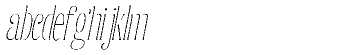 Enigera Thin Condensed Italic FONT