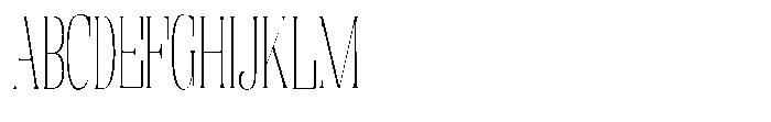 Enigera Thin Condensed Font UPPERCASE