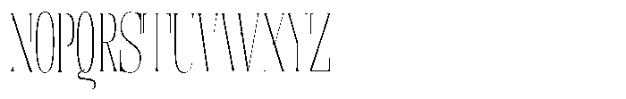Enigera Thin Condensed Font UPPERCASE