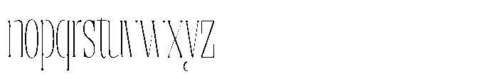Enigera Thin Condensed Font LOWERCASE