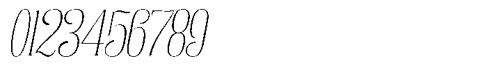 Enigera Thin Expanded Italic Font OTHER CHARS