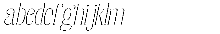 Enigera Thin Expanded Italic FONT