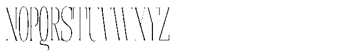 Enigera Thin Extra Condensed Font UPPERCASE