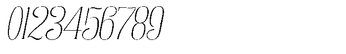 Enigera Thin Extra Expanded Italic Font OTHER CHARS
