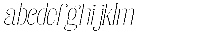 Enigera Thin Extra Expanded Italic FONT