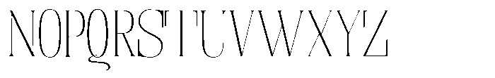 Enigera Thin Extra Expanded Font UPPERCASE
