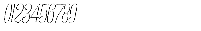 Enigera Thin Italic Font OTHER CHARS