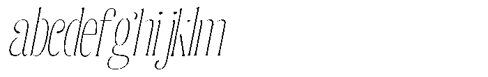 Enigera Thin Semi Condensed Italic FONT