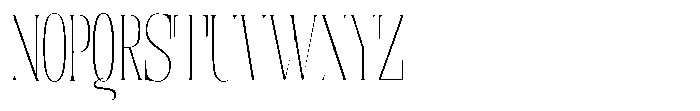 Enigera Thin Semi Condensed Font UPPERCASE