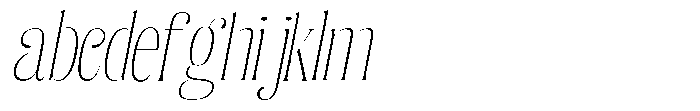 Enigera Thin Semi Expanded Italic FONT