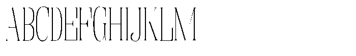 Enigera Thin Font UPPERCASE