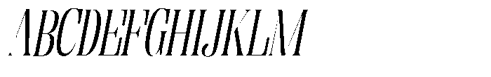 Enigera Variable Black Extra Condensed Italic Font UPPERCASE