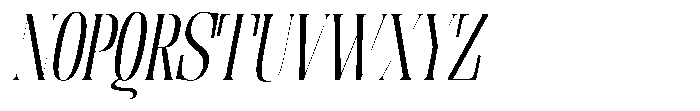 Enigera Variable Black Extra Condensed Italic Font UPPERCASE