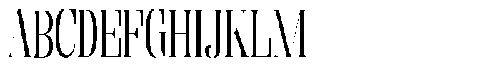 Enigera Variable Black Extra Condensed Font UPPERCASE
