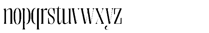 Enigera Variable Black Extra Condensed Font LOWERCASE