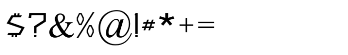 Enigma MF Thin Font OTHER CHARS