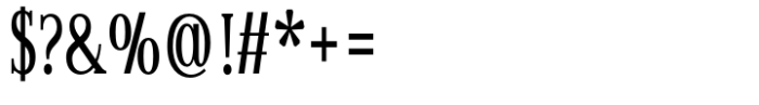 Enigmatica Bold Condensed Font OTHER CHARS