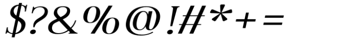 Enigmatica Medium Expanded Italic Font OTHER CHARS