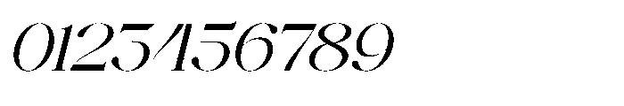 Enikra Italic Font OTHER CHARS