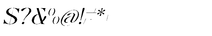 Enikra Italic Font OTHER CHARS