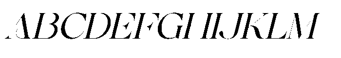 Enikra Italic Font UPPERCASE