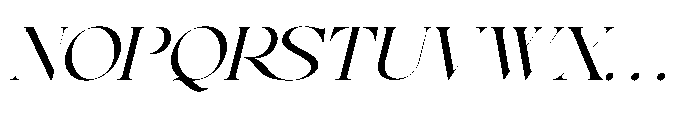 Enikra Italic Font UPPERCASE