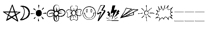 Enjoy Story Icon Font UPPERCASE