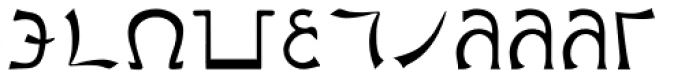 Enochian Writing Font UPPERCASE