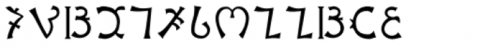 Enochian Writing Font LOWERCASE