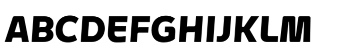 Enorm Black Oblique Font UPPERCASE