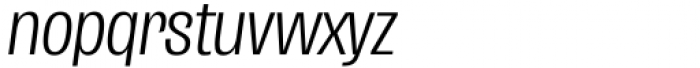 Enotria Condensed Italic Font LOWERCASE