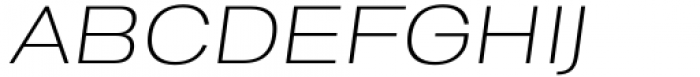 Enotria Expanded Light Italic Font UPPERCASE