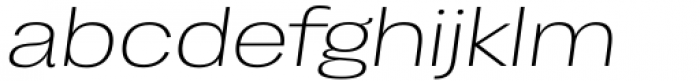 Enotria Expanded Light Italic Font LOWERCASE