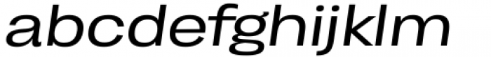 Enotria Expanded Medium Italic Font LOWERCASE