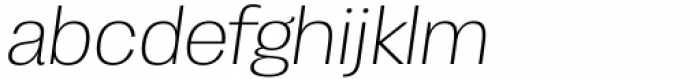 Enotria Light Italic Font LOWERCASE