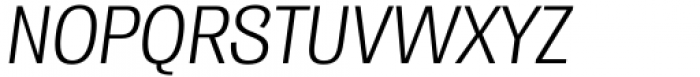 Enotria Narrow Italic Font UPPERCASE