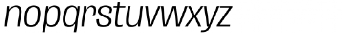 Enotria Narrow Italic Font LOWERCASE