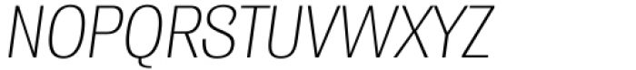 Enotria Narrow Light Italic Font UPPERCASE
