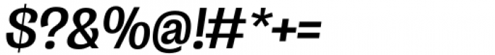 Enotria Narrow Semibold Italic Font OTHER CHARS