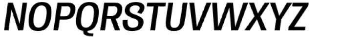 Enotria Narrow Semibold Italic Font UPPERCASE
