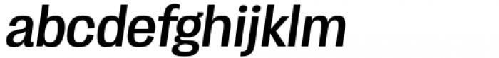 Enotria Narrow Semibold Italic Font LOWERCASE