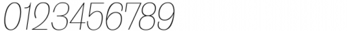 Enotria Narrow Thin Italic Font OTHER CHARS