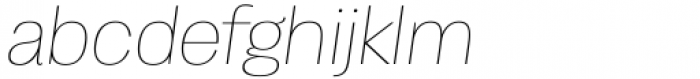 Enotria Thin Italic Font LOWERCASE