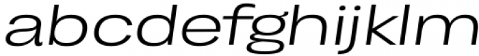 Enotria Ultra Expanded Italic Font LOWERCASE